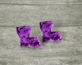 LA Tiger Stud Earrings – Mirrored Acrylic Louisiana Jewelry