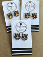 Tiger Game Day Stud Earrings: Team Spirit Jewelry