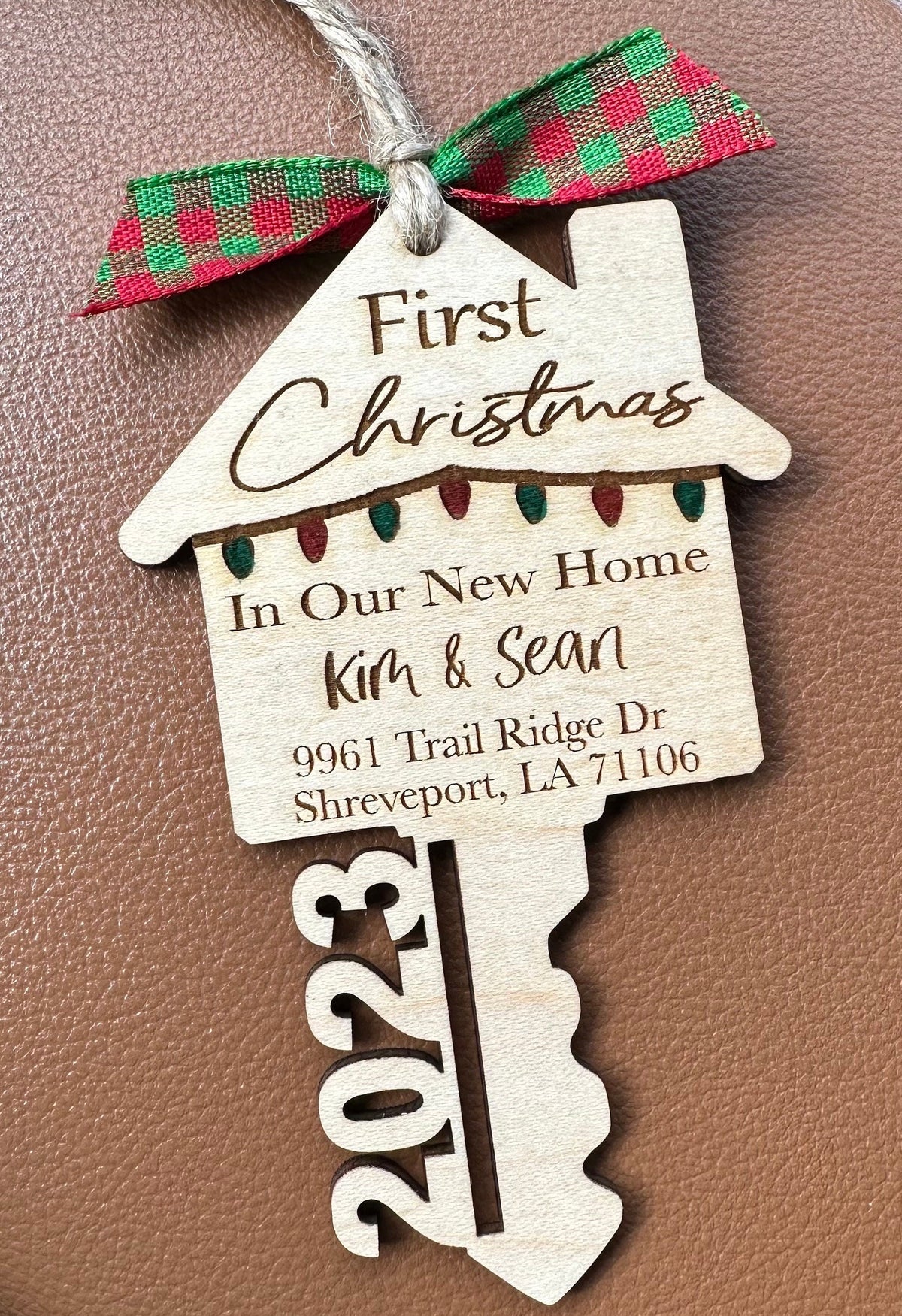 Personalized New Home Ornament | First Christmas, Realtor Gift