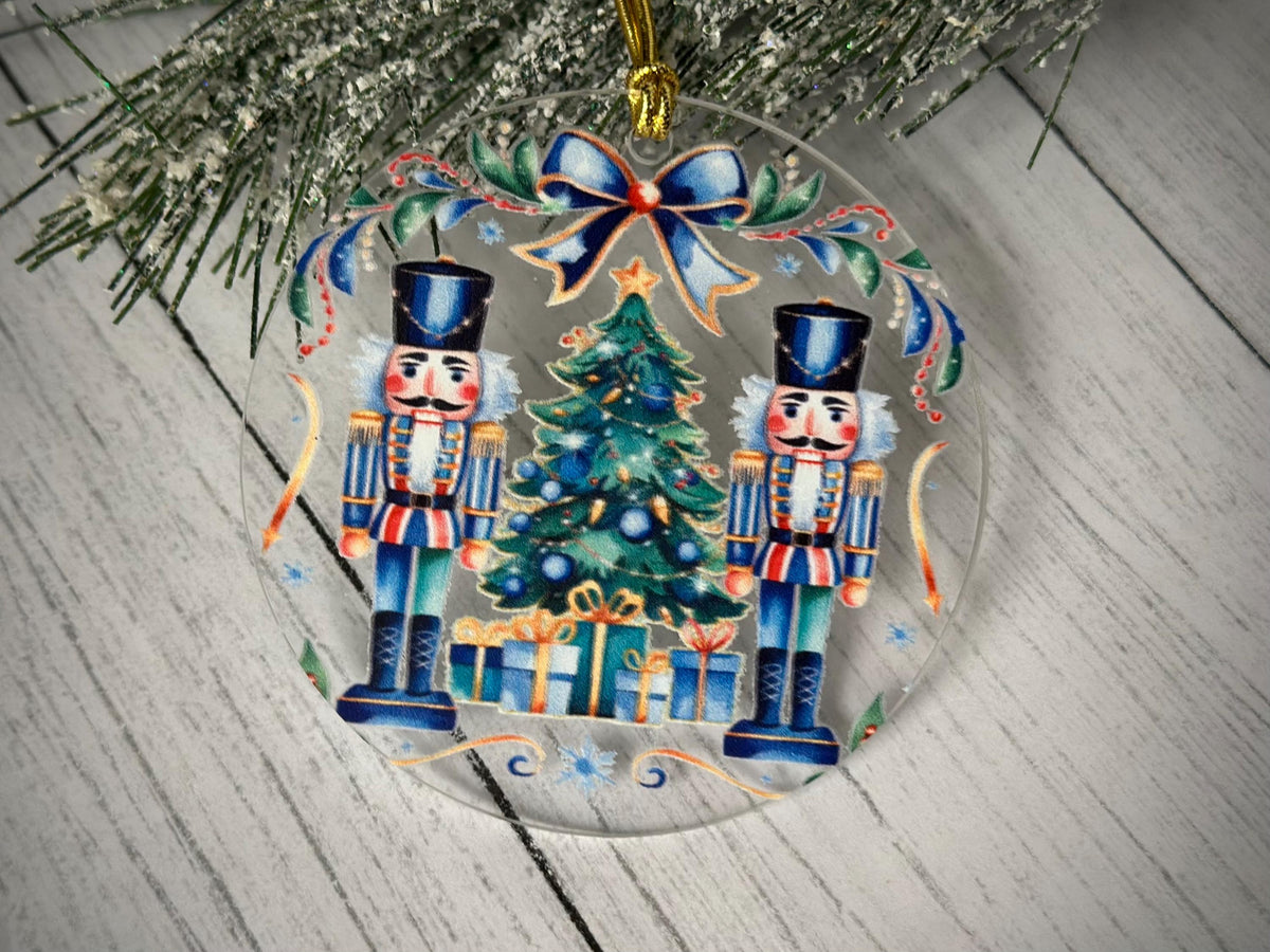 Acrylic Nutcracker Christmas Ornament: Vibrant Holiday Tree Decoration