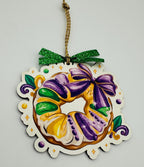 Mardi Gras King Cake Ornament – Festive New Orleans-Inspired Decor