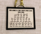 Personalized Class List Ornament, Engraved Wood Teacher Gift