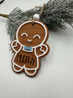 Personalized Gingerbread Ornament | White Oak Stocking Tag
