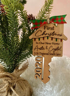 Personalized New Home Ornament | First Christmas, Realtor Gift