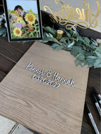 Personalized Wedding Guest Book Alternative, Wood Wedding Guestbook Board, Rustic Elegant Wedding Decor, Signature Sign