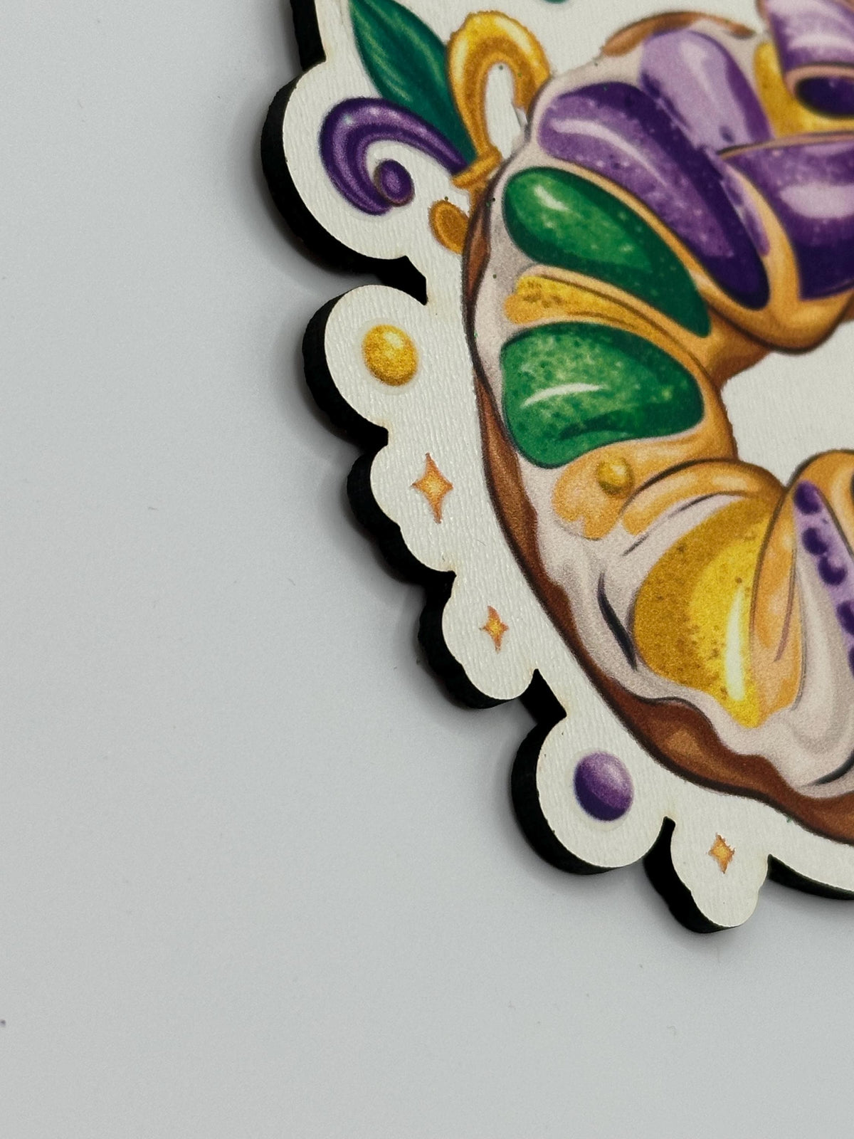 Mardi Gras King Cake Ornament – Festive New Orleans-Inspired Decor