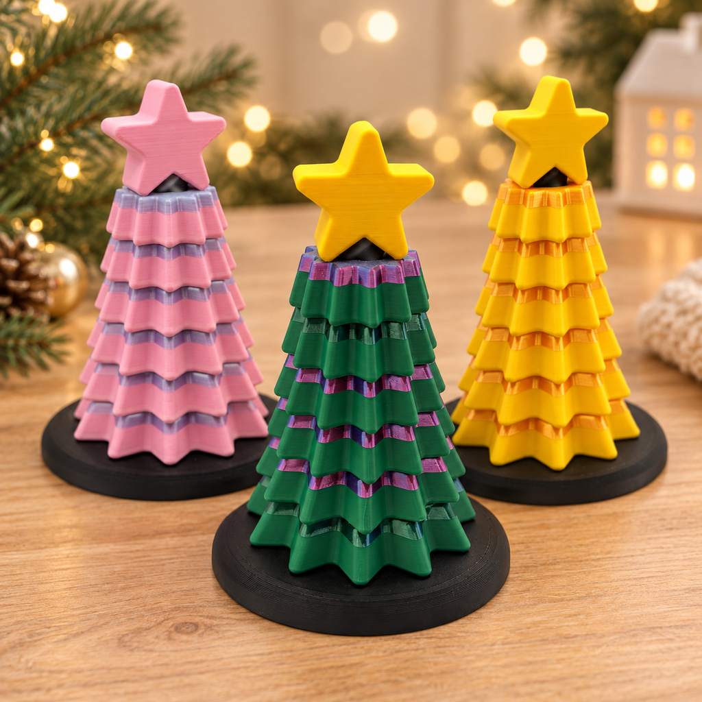 Spinning Fidget Christmas Tree