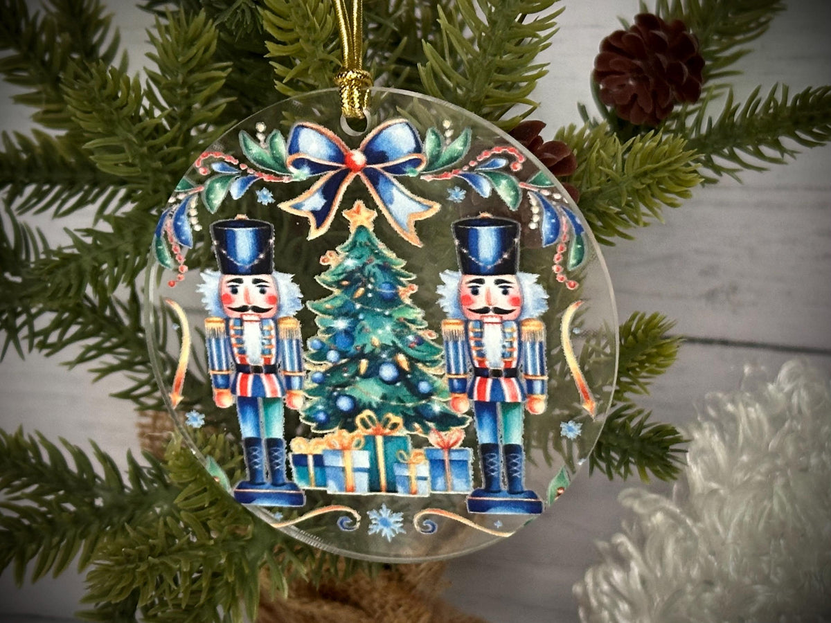 Acrylic Nutcracker Christmas Ornament: Vibrant Holiday Tree Decoration