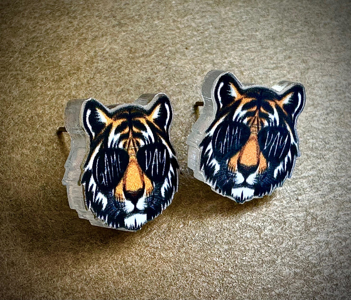 Tiger Game Day Stud Earrings: Team Spirit Jewelry