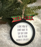 Funny Boss Christmas Ornament | Luckiest Boss Gift