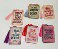 Vintage Library Card Bookmark: Bookish Reader Gift with Tassel