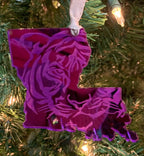 Louisiana Tiger Mirrored Acrylic Ornament – Custom Team Colors | School Spirit Ornament