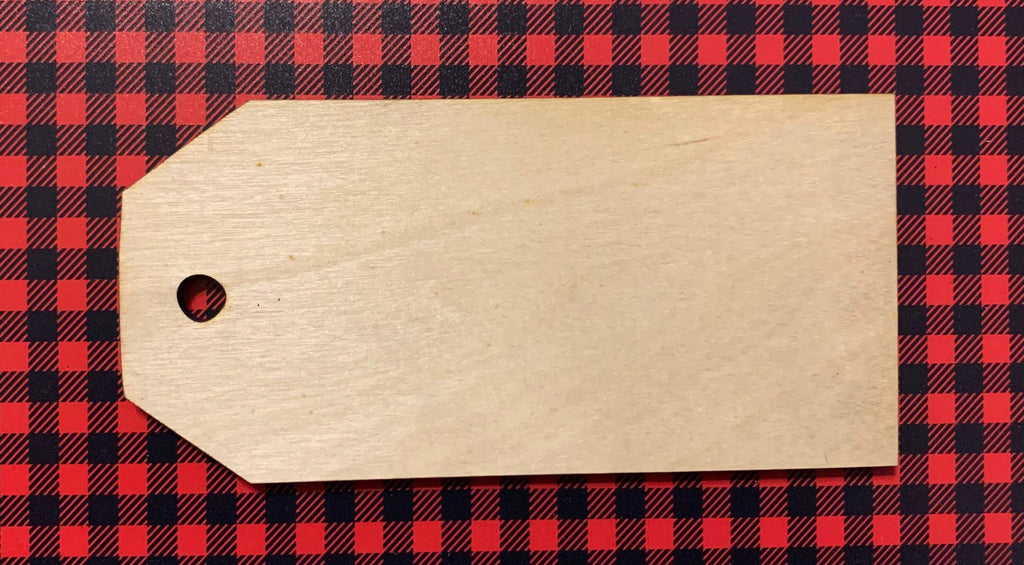 DIY Wooden Christmas Stocking Tags | Unfinished Laser Cut Name Tags