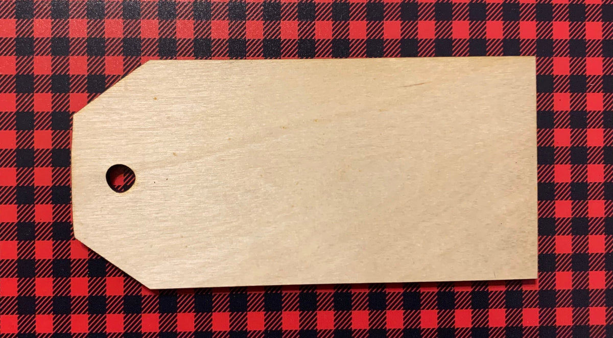 DIY Wooden Christmas Stocking Tags | Unfinished Laser Cut Name Tags