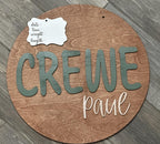 Personalized 3D Wood Birth Announcement Sign • Nursery Decor