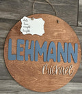 Personalized 3D Wood Birth Announcement Sign • Nursery Decor
