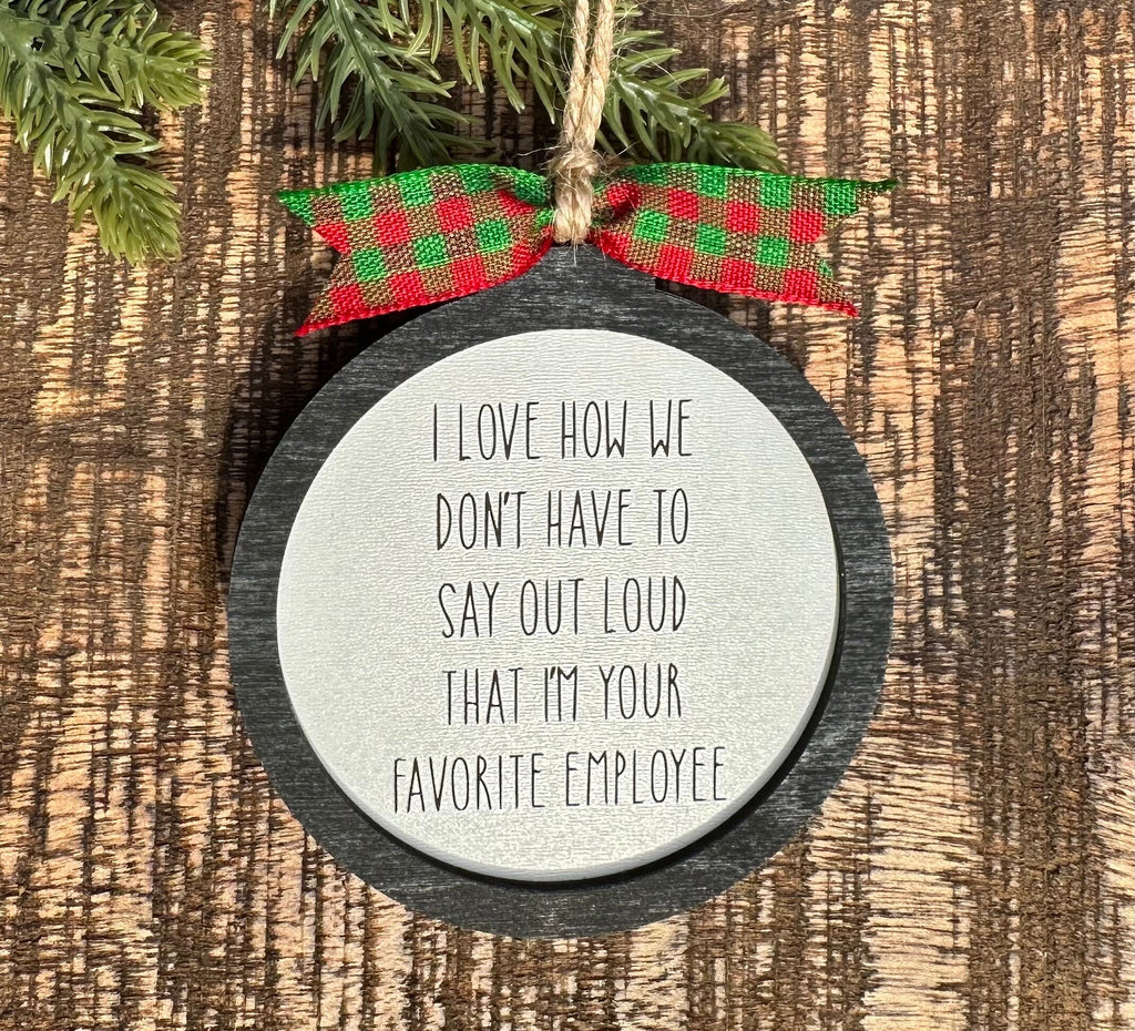 Funny Boss Christmas Ornament | Luckiest Boss Gift
