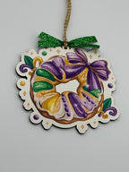 Mardi Gras King Cake Ornament – Festive New Orleans-Inspired Decor