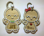 Personalized Gingerbread Ornament | White Oak Stocking Tag