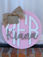 Monogram name sign| Custom Nursery decor | baby decor | girl room / gifts for girls